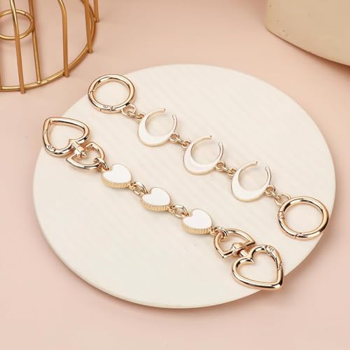 PALAY® 4PCS Bag Straps for Sling Purse Extender Chain Cute Charm Golden Strap for Bags Quick Connection Replacement Accessories for Handbag PALAY® 4PCS Bag Straps for Sling Purse Extender Chain Cute Charm Golden Strap for Bags Quick Connection Replacement Accessories for Handbag